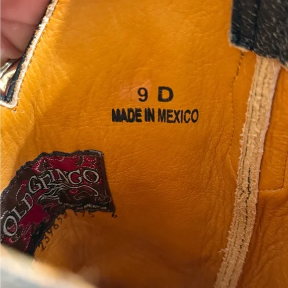 Old Gringo Men’s Cowboy Boots with Embroidered Design size 9 - Picture 13 of 13